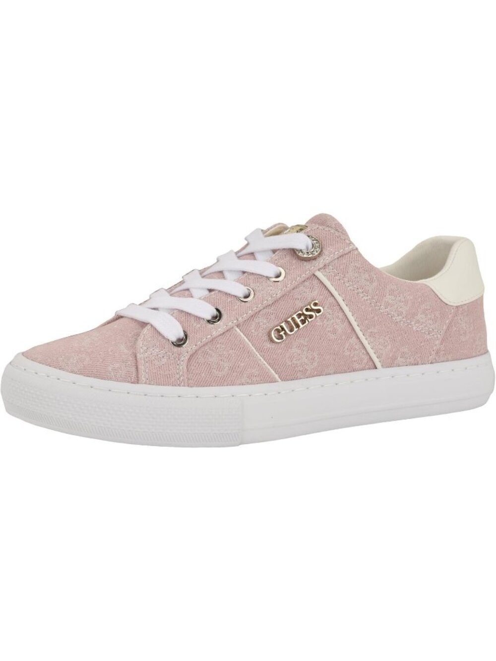 Women's Light Pink Multi 100% Synthetic Comfort Lace Up Loven Fashion Sneaker